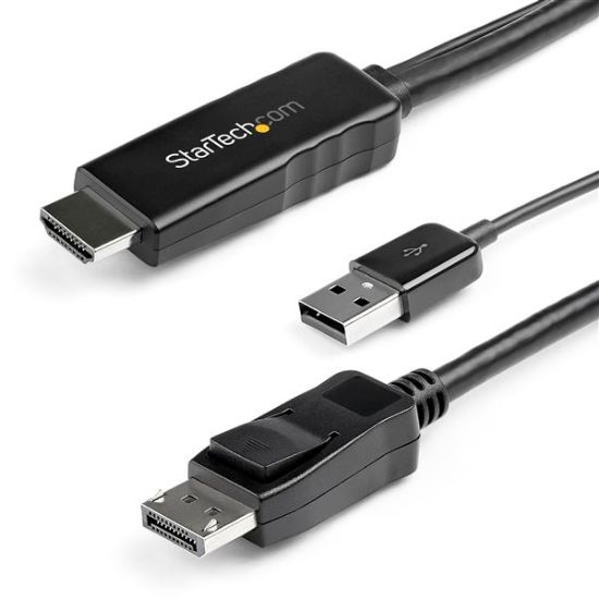 Image de StarTech.com Câble adaptateur DisplayPort vers HDMI - 3 m - 4K 30 Hz (HD2DPMM3M)