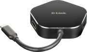 Image de D-Link station d'accueil Avec fil Thunderbolt 3 Noir, Argent (DUB-M420)