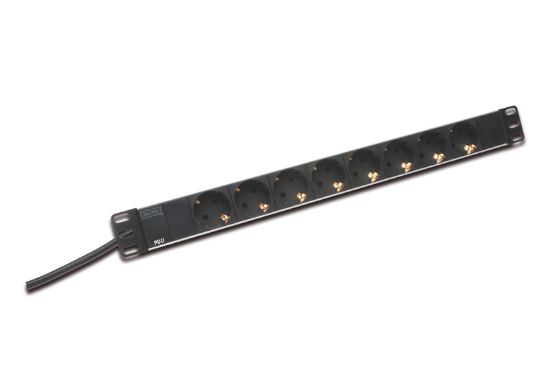 Image de Digitus 8-Outlet strip protection surtension 8 sortie(s) CA 250 V 2 m Noir (DN-95401)
