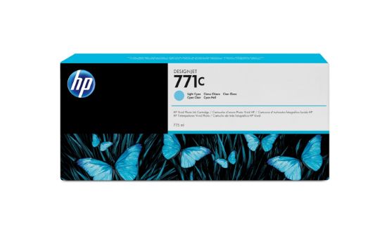 Image de HP 771C cartouche d'encre Designjet cyan clair, 775 ml (B6Y12A)