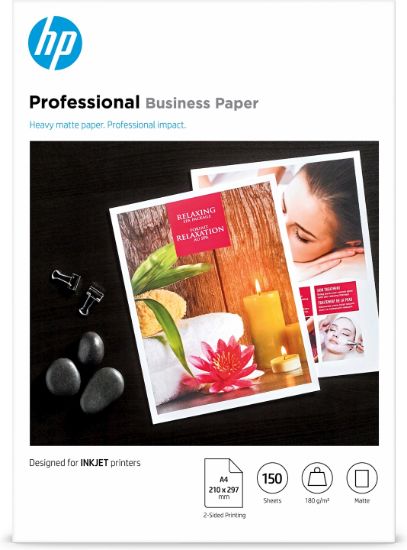 Image de HP papier jet d'encre A4 (210x297 mm) Mat 150 feuilles Blanc (7MV79A)