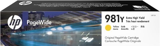 Image de HP 981Y cartouche PageWide Jaune extra grande capacité authentique (L0R15A)