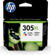 Image de HP Cartouche d’encre trois couleurs 305XL grande capacité authentique Cartouche d'encre - Cyan,Magenta,Jaune (3YM63AE)
