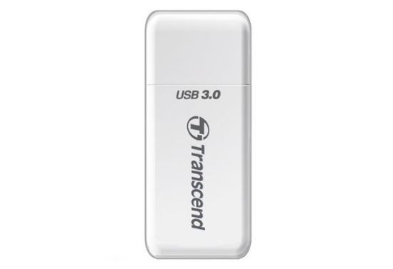 Image de Transcend , RDF5 Card Reader, USB Type-A, USB 3.1 Gen 1, White Lecteur de carte mémoire - Blanc (TS-RDF5W)