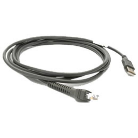 Image de Zebra  câble USB 2,1 m USB A Gris (CBA-U01-S07ZAR)