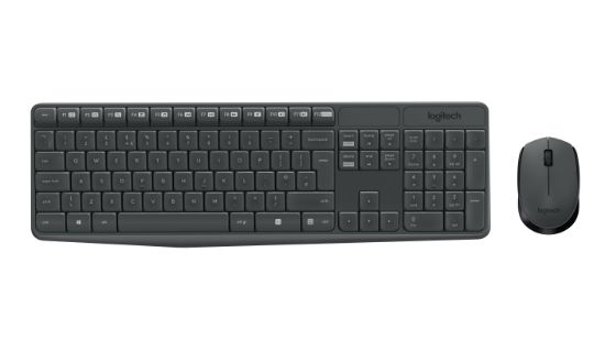 Image de Logitech MK235 clavier RF sans fil QWERTZ Croate, Slovène Noir (920-008031)