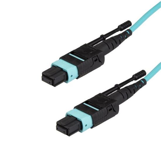 Image de StarTech.com câble de fibre optique 1 m MPO/MTP OM3 Couleur aqua (MPO12PL1M)