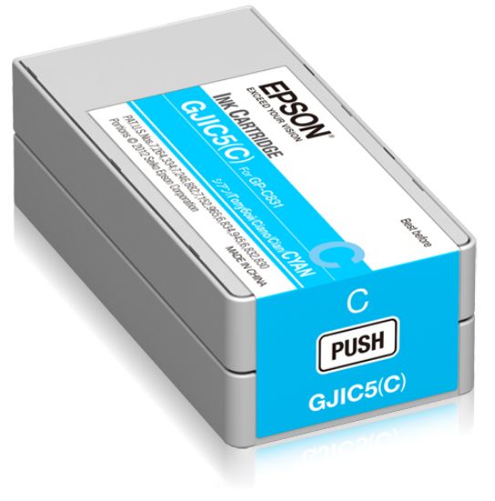 Image de Epson GJIC5(C): Ink cartridge for ColorWorks C831 (Cyan) (MOQ=10) (C13S020564)