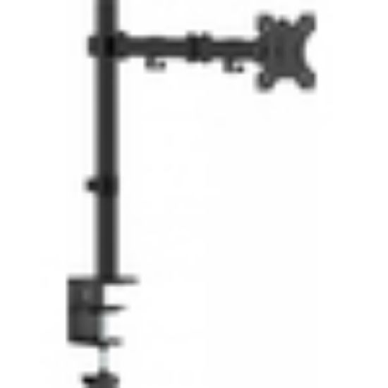 Image de Vision Black Monitor Desk Post 100×100 Monitorarm - Zwart (VFM-DP2B)