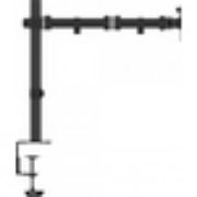 Image de Vision Black Monitor Desk Post 100×100 Monitorarm - Zwart (VFM-DP2B)