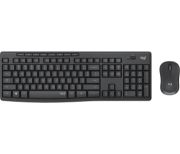 Image de Logitech MK295 Silent Wireless Combo clavier Souris incluse Bureau RF sans fil AZERTY Belge Graphite (920-009803)