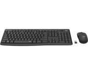 Image de Logitech MK295 Silent Wireless Combo clavier Souris incluse Bureau RF sans fil AZERTY Belge Graphite (920-009803)
