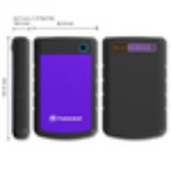 Image de Transcend StoreJet 25H3P (USB 3.0), 2TB Disque dur externe - Noir,Violet (TS2TSJ25H3P)