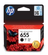 Image de HP 655 Black Original Ink Advantage Cartridge Cartouche d'encre - Noir (CZ109AE)