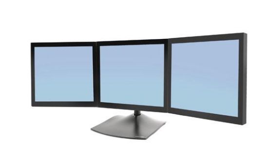 Image de Ergotron DS Serie DS100 Triple Monitor Desk Stand Monitorarm - Zwart (33-323-200)