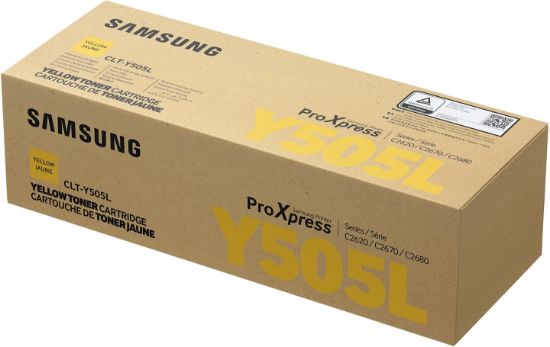 Image de Samsung CLT-Y505L Toner jaune grande capacité authentique (SU512A)