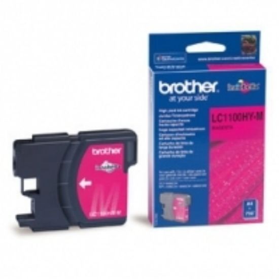 Image de Brother Cartouche d'encre LC1100HYMBP originale à haut rendement – Magenta (LC-1100HYMBP)