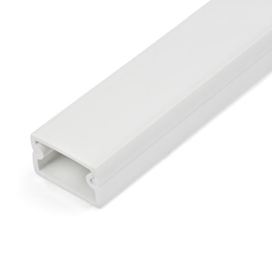 Image de StarTech.com Chemin de Câbles PVC Robuste avec Couvercle et Ruban Adhésif - 19mm W x 11mm H - Longueur 1m - Passe Câble pour Câbles Réseaux/Électriques, Max 6 Câbles, Homologu ... (CBMWWD1911)