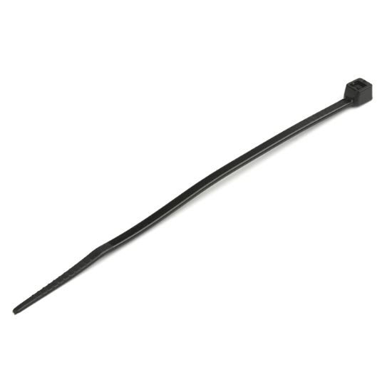 Image de StarTech.com Colliers de Serrage 10 cm Noirs - Largeur 2 mm - Diam. faisceau 22 mm - Résistance traction 8 kg - Fermeture glissière autobloquante nylon avec pointe incurvée - 94 ... (CBMZT4BK)