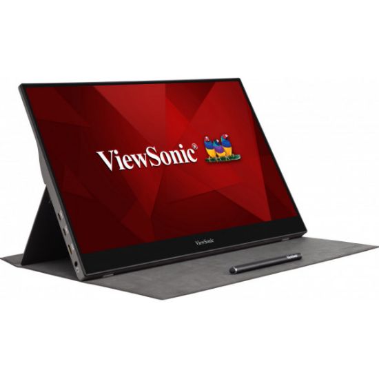 Image de Viewsonic écran plat de PC 39,6 cm (15.6") 1920 x 1080 pixels Full HD LED Écran tactile Multi-utilisateur Noir, Argent (TD1655)
