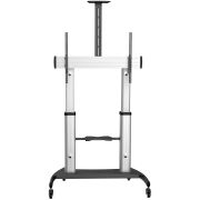 Image de StarTech.com Support Téléviseur Mobile - Chariot Support Télé Robuste Écrans 60-100" 100kg - Support TV Écran Plat sur Pied Roulettes - Hauteur Réglable - Support Télévision U ... (STNDMTV100)