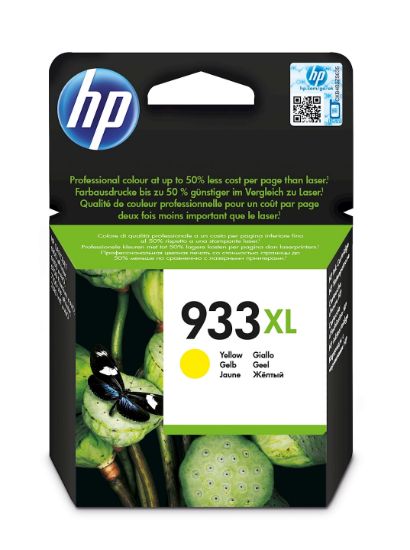 Image de HP 933XL cartouche d'encre jaune grande capacité authentique (CN056AE)