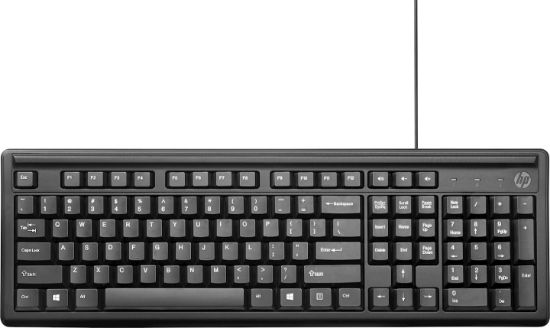 Image de HP 100 clavier USB QWERTY Anglais Noir (2UN30AA#ABB)
