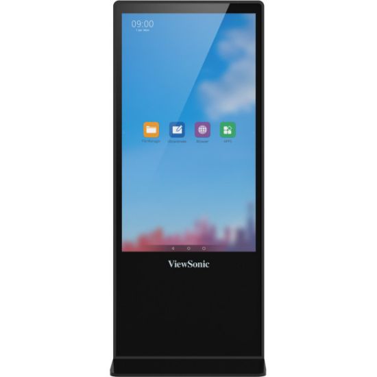 Image de Viewsonic affichage de messages Conception Totem 139,7 cm (55") LED 4K Ultra HD Noir Écran tactile Android 8.0 (EP5542T)