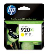 Image de HP 920XL cartouche d'encre jaune grande capacité authentique (CD974AE)