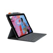 Image de Logitech Slim Folio QWERTY Anglais britannique Bluetooth Graphite (920-009480)