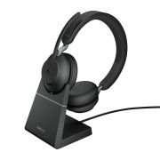 Image de Jabra Evolve2 65 Casque Sans fil Arceau Bureau/Centre d'appels USB Type-C Bluetooth Socle de chargement Noir (26599-999-889)