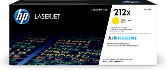 Image de HP Toner LaserJet jaune grande capacité authentique 212X (W2122X)