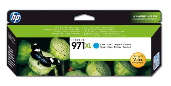 Image de HP 971XL cartouche d'encre cyan grande capacité authentique (CN626AE)