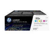 Image de HP Cartouche 312A toner Cyan Tri-Pack (CF440AM)