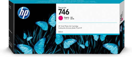 Image de HP Cartouche d'encre DesignJet 746 de 300 ml magenta (P2V78A)