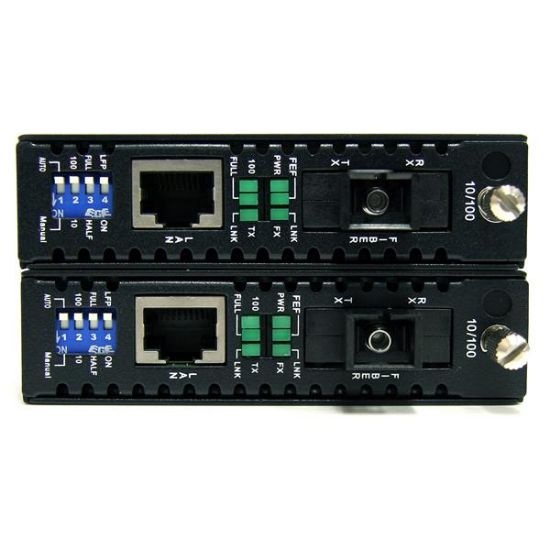 Image de StarTech.com Convertisseur Ethernet sur Fibre Optique MonoMode SC avec WDM - 10/100Mb/s - 20km (ET90110WDM2)