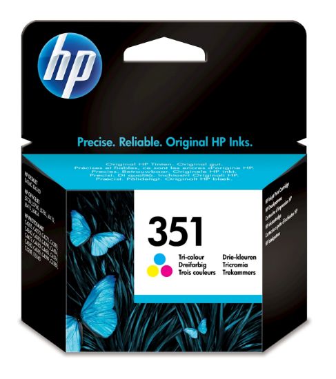 Image de HP 351 cartouche d'encre trois couleurs authentique (CB337EE)