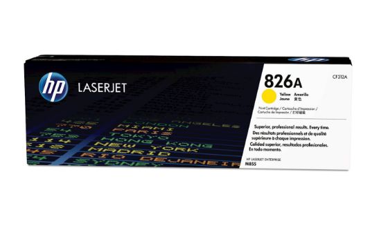 Image de HP 826A toner LaserJet jaune authentique (CF312A)
