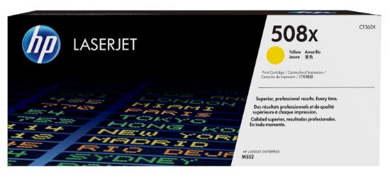 Image de HP 508X toner LaserJet Jaune grande capacité authentique (CF362X)