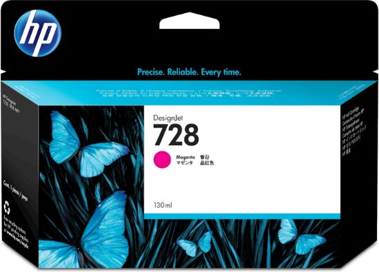 Image de HP 728 cartouche d'encre DesignJet magenta 130 ml (F9J66A)