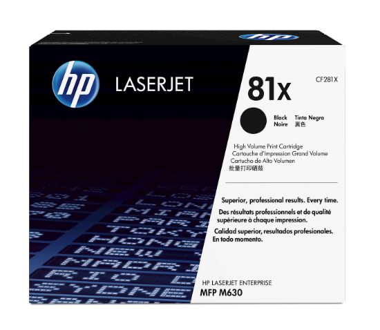 Image de HP 81X toner LaserJet noir authentique grande capacité (CF281X)