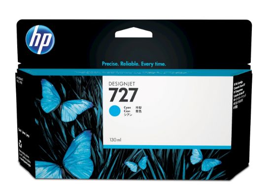 Image de HP 727 cartouche d'encre DesignJet cyan, 130 ml (B3P19A)