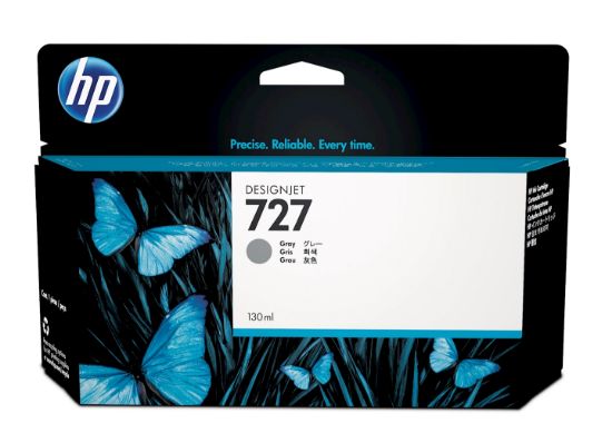 Image de HP 727 cartouche d'encre DesignJet grise, 130 ml (B3P24A)