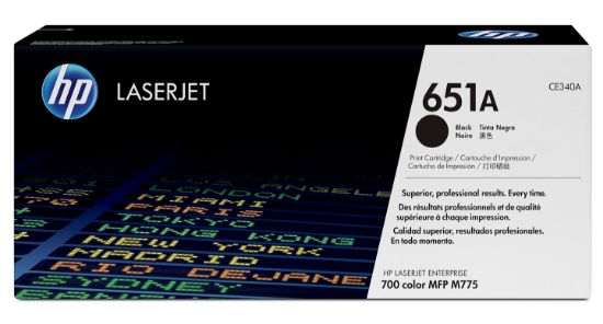 Image de HP 651A toner LaserJet noir authentique (CE340A)