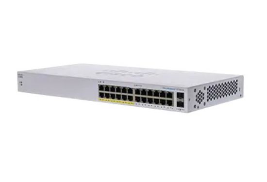 Image de Cisco CBS110 Non-géré L2 Gigabit Ethernet (10/100/1000) Connexion Ethernet, supportant l'alimentation via ce port (PoE) 1U Gris (CBS110-24PP-UK)