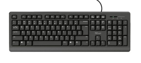 Image de Trust Primo clavier Universel USB AZERTY Belge Noir (24143)