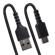 Image de StarTech.com Câble de Charge Rapide USB-A vers USB-C de 1m, Robuste, Spiralé, Charge et Synchronisation, 3A, USB 2.0, Gaine TPE et Fibre d'Aramide - Cordon de Charge U ... (R2ACC-1M-USB-CABLE)