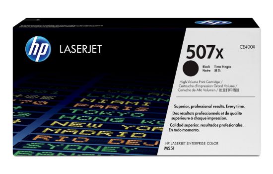 Image de HP 507X toner LaserJet noir grande capacité authentique (CE400X)