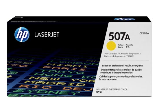 Image de HP 507A toner LaserJet jaune authentique (CE402A)