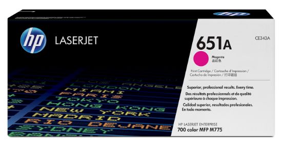 Image de HP 651A toner LaserJet magenta authentique (CE343A)
